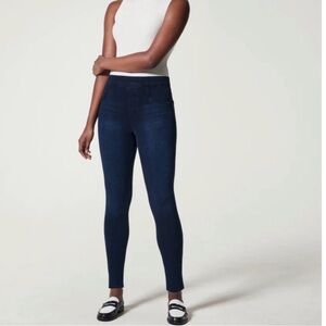 SPANX Jean-Ish Ankle Leggings, Size 1X, Twilight Rinse